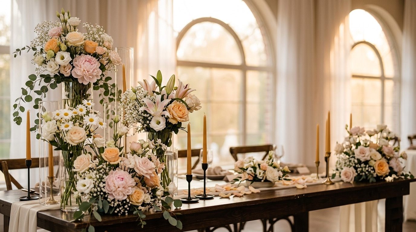 Decoración floral de evento de Floristería Las Lilas en Torrevieja
